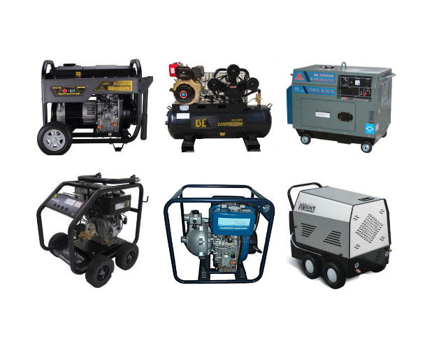 Compressors, generators & Pressure Washers