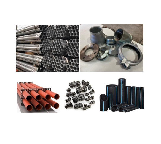 Pipe Steel, PVC, Spacers